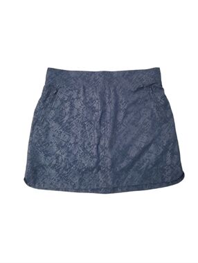 Orvis Women's Navy Blue Shattered Glass Travel Activewear Skort Large